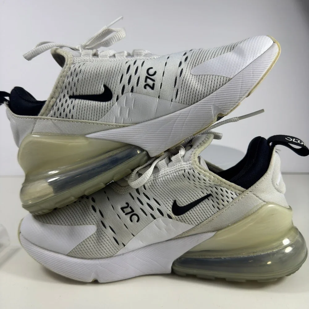 Nike Women Sneakers Air Max 270 Mesh Running Casual White Black US 5.5 - Picture 14 of 14